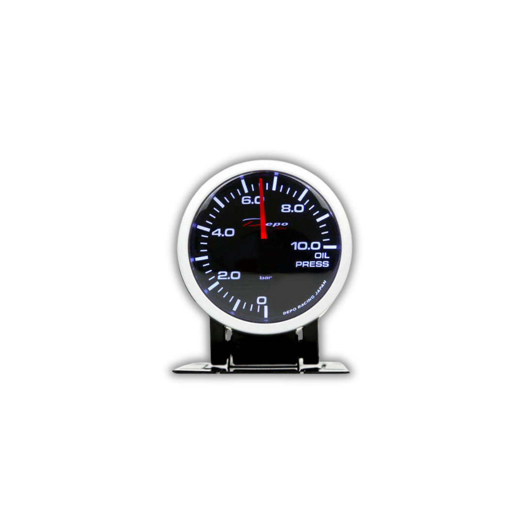Depo Racing 52mm Oil Pressure Gauge 10 Bar