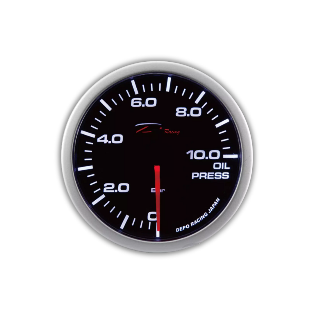 Depo Racing 52mm Oil Pressure Gauge 10 Bar