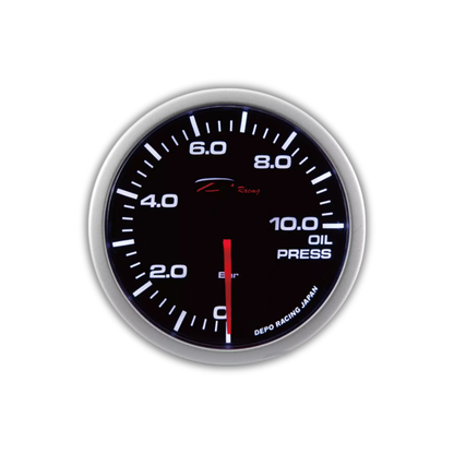 Depo Racing 52mm Oil Pressure Gauge 10 Bar