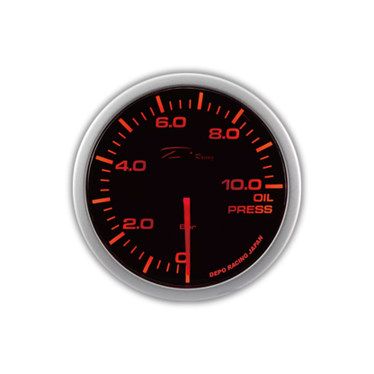 Depo Racing 52mm Oil Pressure Gauge 10 Bar