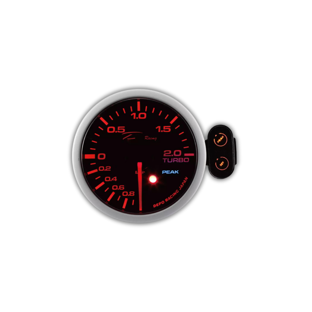 Depo Racing 52mm Led Boost Gauge 3 Bar With Warning And Control Box