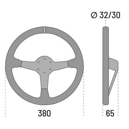 Sparco R368 Steering Wheel - Suede