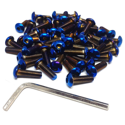 Exoracing Steering Wheel Bolts M5x20 Burnt Titanium x 6