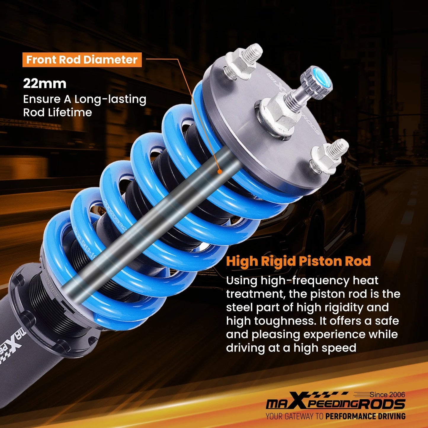 MaXpeedingRods T6 Coilovers Honda Civic EF Fork Type
