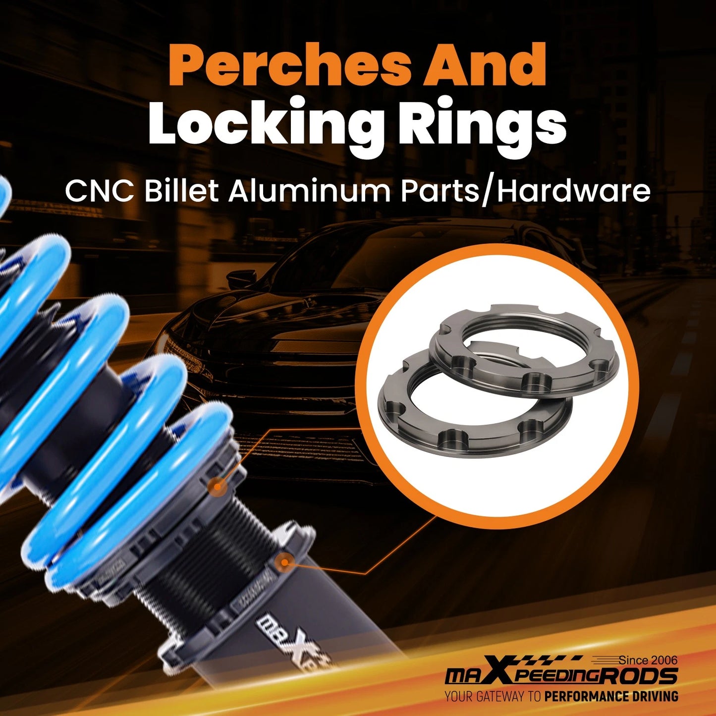 MaXpeedingRods T6 Coilovers Honda Civic EF Fork Type