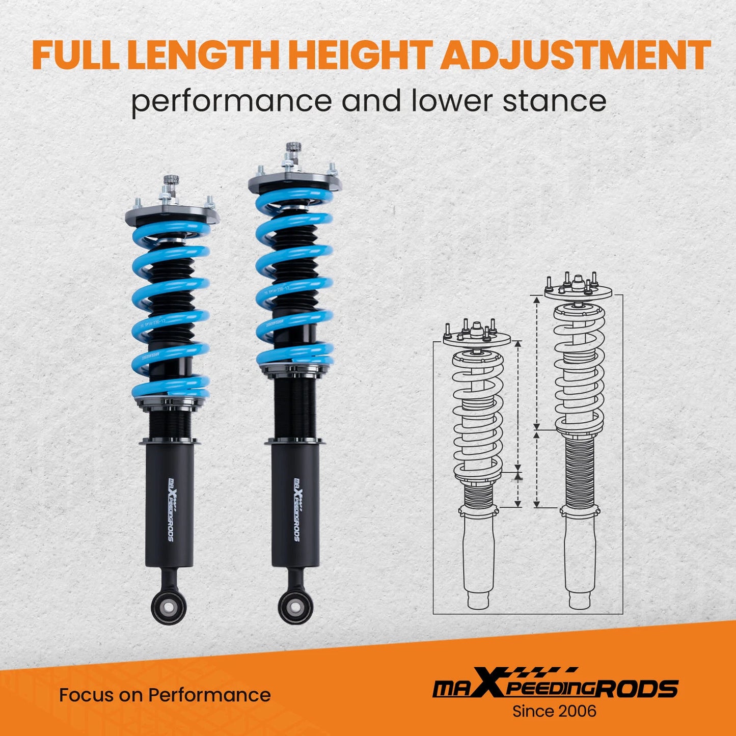 MaXpeedingRods T6 Coilovers Lexus IS200 IS300 Altezza 00-05